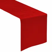 Crinkle Shimmer Table Runner – Red