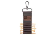 American Flag Leather Golf Ball and Tee Holder