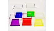 Plastic Box - Canister Series with Colored Bases