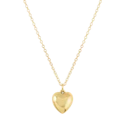 16" Necklace Gold - Love Plush Gold Charm