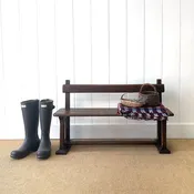 A Diminutive French Oak Farmhouse Bench