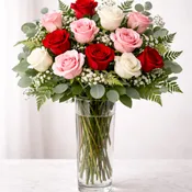 "Cupid" Dozen Rose Arrangement