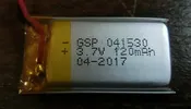 120mAh Polymer Lithium Ion Battery