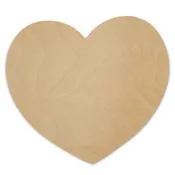 8-1/2" Heart Wooden Cutout