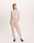 Cashmere Banded Sweatpants - Faded Rose