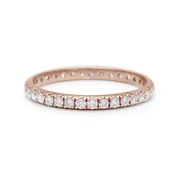 Attelage Eternity Band (2mm) - 14k Gold & White Diamonds