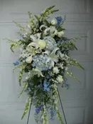 Blues Whites Blues Easel — Petal People Florist