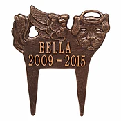 Angel Dog with Antique Copper Finish