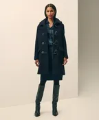 Wool Twill Hooded Toggle Coat