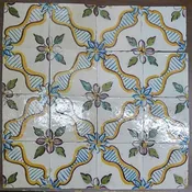 Antique Portuguese Tile Panel — Wells Antique Tile & Pottery