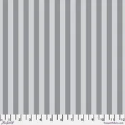 Fabric FreeSpirit Tula Pink Fog Tent Stripe True Colors Graywork by the Quarter Yard PWTP069.FOG
