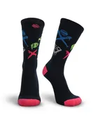 After-Glow Graffiti Neon Baseball Crew Socks