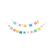 Animal Party Happy Birthday Banner