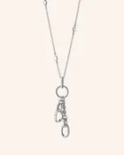18" "Design Your Own" Small Charm Chain Necklace with Sapphires, 2 Charm Stations