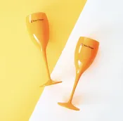 Plastic Champagne Flute – Orange