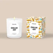 Challah-Day Candle Gift Non-Toxic Soy Candles
