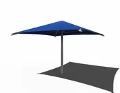 12' x 12'x 8' High Square Shade Umbrella
