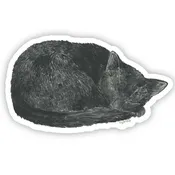 Black Cat Vinyl Sticker