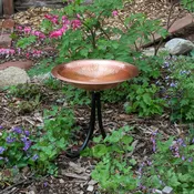 14" Hammered Solid Copper Birdbath & Tripod Stand — Achla Designs Products | Unique Home & Garden Décor, Tools & Accessories —  Achla Designs  |  Minuteman International