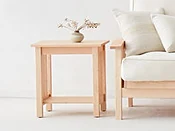 Amish Solid Wood Chemical Free End Table