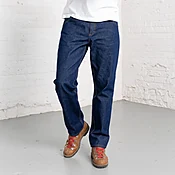 100% Cotton Relaxed Fit Dark Wash