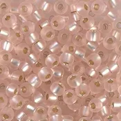 6/0 - Miyuki Seed Beads - Matte Silverlined - Light Blush - 6-23F