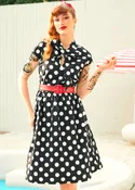 A Cult Classic Cap Sleeve Belted Dress (Final Sale)