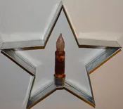 10 Inch Candle Star Wall Mount or Sit on a Table to Display. Amish Created and Handmade By the Old Order Amish Community