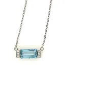 Aquamarine & Diamond Pendant — Wm. Effler Jewelers
