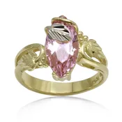 10KT Yellow Gold Flower Ring