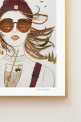 "Apr�s Ski" Flower Print