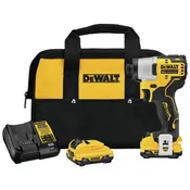 12-Volt Cordless Impact Driver Kit, Brushless Motor, 1/4-In., 2 Lithium-Ion Batteries