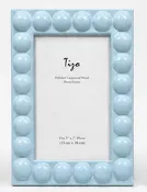 4x6 Lite Blue Lacquer Wood Frame