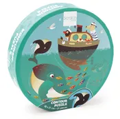 Compact Contour Puzzle WHALES 31 pcs