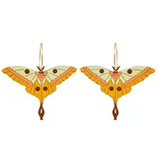 70s Moth Earrings