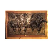 “Pay Day” Bronze Sculpture by Lance Johnson