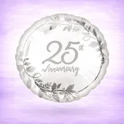 25th Anniversary Mylar Balloon 17"