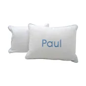 Baby Pillow - Blue Seersucker Stripe
