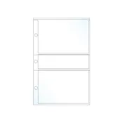3×5 Card Sleeves – 2 Pocket Recipe Card/Photo Page – Pack of 20 – Fits Mini Binder