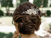 Hair Comb with Floral Designs