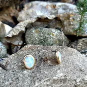 Australian Opal Studs — Wm. Effler Jewelers