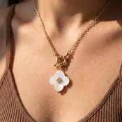 Call it Luck Clover Pendant Necklace