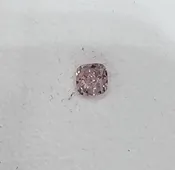 0.41 Carats Cushion Cut Fancy Intense Purple Pink Diamond