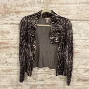 ANIMAL PRINT OPEN CARDIGAN
