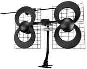 Antennas Direct ClearStream 4V Indoor Outdoor UHF VHF HD TV Antenna 70-Mile Range with 20-in Mast