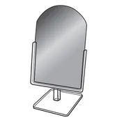 Acrylic Countertop Mirror Stand - 9"x12"x18"H