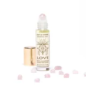 Cast Of Stones Love Roll-On Aromatherapy with Rose Quartz Crystals