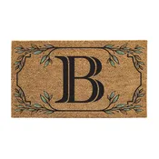 28" x 16" Monogram Coir Mat, Letter "B"
