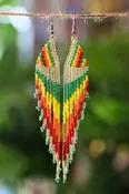 Cascade Fringe Beaded Earrings