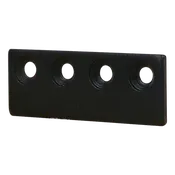 National Hardware Sliding Door Hardware Connecting Adaptor 3-1/8", Matte Black